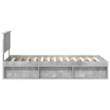 Bed Frame with Headboard Concerte 90 x 200 cm Solid Pine Wood 3410648