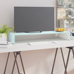 TV Stand/Monitor Riser Glass Green 90x30x13 cm 244146