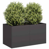 Planter Black 80x40x40 cm Cold-rolled Steel 860668