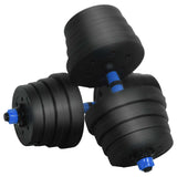 4-in-1 Dumbbell Set 40kg Black and Blue Cement and Iron Sand 3442918