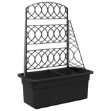 Planter Trellis Anthracite 58 x 29 x 78 cm PP 42033398