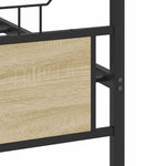 Bed Frame without Mattress Sonoma Oak 140x200 cm Engineered Wood 4106811