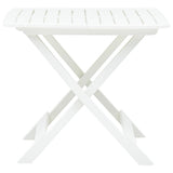 Garden Table White Plastic Medium Foldable Bistro Table 48790
