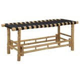 Garden Bench 110 x 38 x 40 cm Bamboo Natural Rectangular 42028074