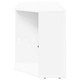 Corner LED TV Cabinet White 100 x 40 x 50 cm Engineered Wood 889795