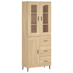 Highboard Sonoma Oak 69.5x34x180 cm Engineered Wood 3198676