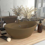 Luxury Basin Overflow Oval Matt Cream 58.5x39 cm Ceramic 146941