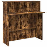 Reception Desk Smoked Oak 180x50x103.5 cm Engineered Wood 3324209