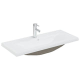 Sink Cabinet with Built-in Basin Black Engineered Wood 3071649