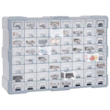 Multi-drawer Organiser with 64 Drawers 52x16x37.5 cm 147580