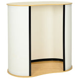 Trade Show Counter Light Brown and White 90 x 48 x 93 cm 42046601