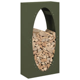 Firewood Rack Olive Green 50x23x100 cm Cold-rolled steel 864184