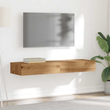 TV Cabinets with LED Lights 2 pcs Artisan Oak 60x35x15.5 cm 856346