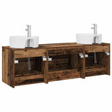 Bathroom Cabinet Set 3 pcs Old Wood 62.5 x 44.5 x 50 cm 3405873