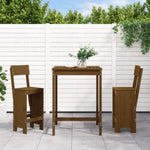 3 Piece Garden Bar Set Honey Brown Solid Wood Pine 3157796
