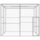 Cat Cage 3x3x2.5 m Galvanised Steel 146361