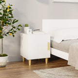 Bedside Cabinets 2 pcs White Engineered Wood 812043