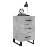 ZNTS Bedside Cabinet Concrete Grey 40x40x66 cm Engineered Wood 827688