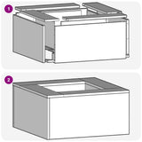 Fire Pit Black 80 x 80 x 40 cm Steel 858920