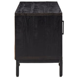 TV Cabinet Black 90x30x40 cm Solid Pinewood 349916