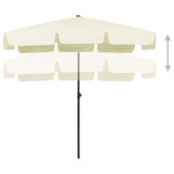 Beach Parasol Sand Yellow 200x125 cm 314727