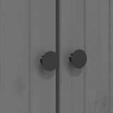 Bookcase BODO Grey 80x40x172 cm Solid Wood Pine 355058