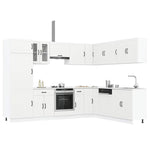 ZNTS 14 Piece Kitchen Cabinet Set Lucca White Engineered Wood 3314981