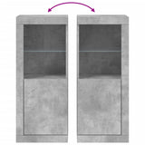 Sideboard with LED Lights Concrete Grey 41x37x100 cm 836647