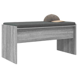 Hall Bench with Cushion Grey Sonoma 83 x 38 x 40 cm 891557