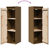 Wall Cabinets 2 pcs Honey Brown 30x30x100 cm Solid Pinewood 813512