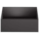 Garden Planter 2 pcs Black 60 x 60 x 20 cm Cold-rolled Steel 8004995