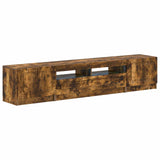 5 Piece LED TV Cabinet Smoked Oak Engineered Wood 3417007
