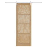 Sliding Door ORKDAL Brown 83 x 232 cm Solid Pine Wood 3333760