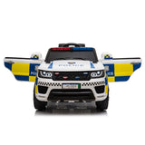 ZNTS Dual Drive 12V 7Ah Police Car with 2.4G Remote Control White 47331340