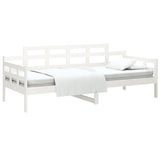 Day Bed without Mattress White Solid Wood Pine 90x190 cm Single 820338