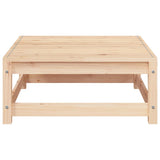 Garden Sofa Armless with Footstool Solid Wood Pine 837956