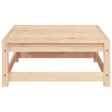 Garden Sofa Armless with Footstool Solid Wood Pine 837956