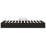 Storage Bed with Headboard Black 90 x 190 cm Faux leather 3369965