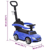Push Walk Car Mercedes-Benz C63 Blue 80325