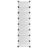 Shoe Rack Transparent 93x36.5x140 cm PP 340559