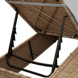 Double Sun Lounger with Roof Beige 205 x 129 x 200 cm PE rattan 3376130