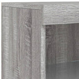 Sideboard with LED Lights Grey Sonoma 41x37x100 cm 836691