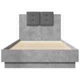 Bed Frame without Mattress Concrete Grey 100x200 cm 3209936