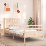 Bed Frame without Mattress Single Solid Wood 3194536