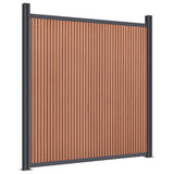 Fence Panel Brown 1218x186 cm WPC 3282804