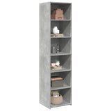Highboard Concrete Grey 45x41x185 cm Engineered Wood 3281676