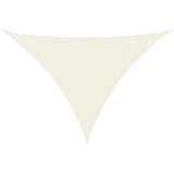 Sunshade Sail Oxford Fabric Triangular 5x6x6 m Cream 135236