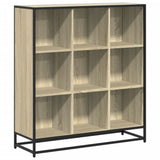 Bookcase Sonoma Oak 97.5x33x107.5 cm Engineered Wood and Metal 3300861