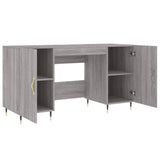 Desk Grey Sonoma 140x50x75 cm Engineered Wood 829530