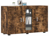 Wooden Cabinet Smoked Oak 88.5 x 30.5 x 73 cm Engineered Wood 880306